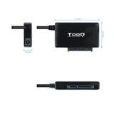 Tooq Adaptador Usb 3.0 Usb-A A Sata Para Discos Duros De 2.5? Y 3.5? Con Alimentador - Negro