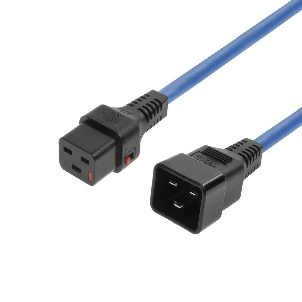 Powercord C19 Iec Lock - C20  Blue 1 M, Pc1357