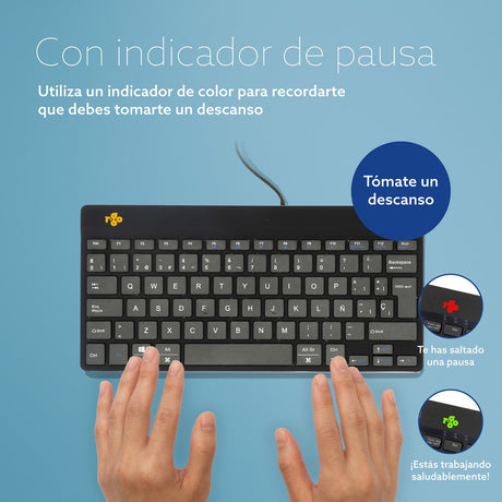 EAN 8719274492290 - R-Go Tools RGOCOESWDBL teclado Universal USB Español imagen 6