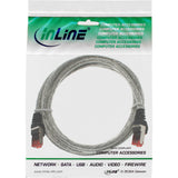 Cable De Red Inline S/Ftp Pimf Cat.6 250mhz Pvc Cobre Transparente 2m