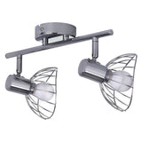 Activejet Gizel Tira De Luz De Pared De Techo Doble Cromo E14 Lámpara De Pared Para Sala De Estar