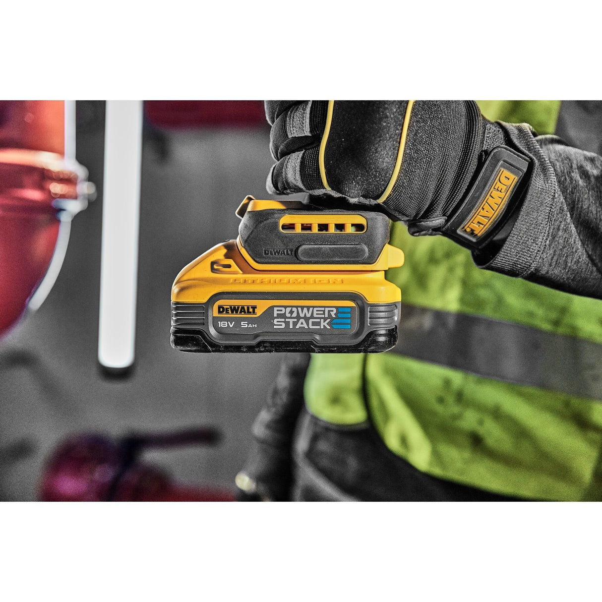 Batería Dewalt Powerstack Dcbp518, 18volt 5ah Amarillo/Negro Dcbp518-Xj