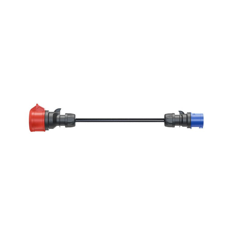 Adaptador Go-E Para Gemini Flex 11 Kw, Cee Rojo Corriente Trifásica 16a > Cee Azul 16a (Negro, 30cm) Ch-04-31