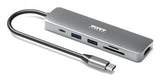 Port Connect Docking Tipo C 5 In 1 - 1 X 4k Hdmi - Pd 100w - Retail Btoc Only