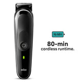 Cortador De Pelo Negro Braun Mgk3440
