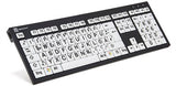 EAN 5707795009250 - Logickeyboard XL Print teclado Universal USB QWERTZ Alemán Negro, Blanco imagen 1