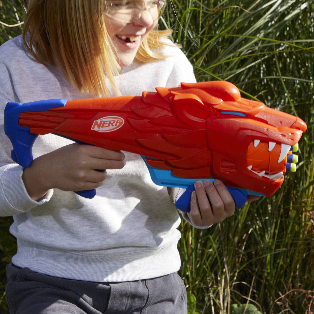 Hasbro Nerf Junior Wild Lionfury, Pistola Nerf F8646eu4