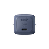 Pack Cargador De Red *Gan* Usb-C 30w Pd + Cable Tresse Usb-C Vers Usb-C 2m - Indigo - Belkin