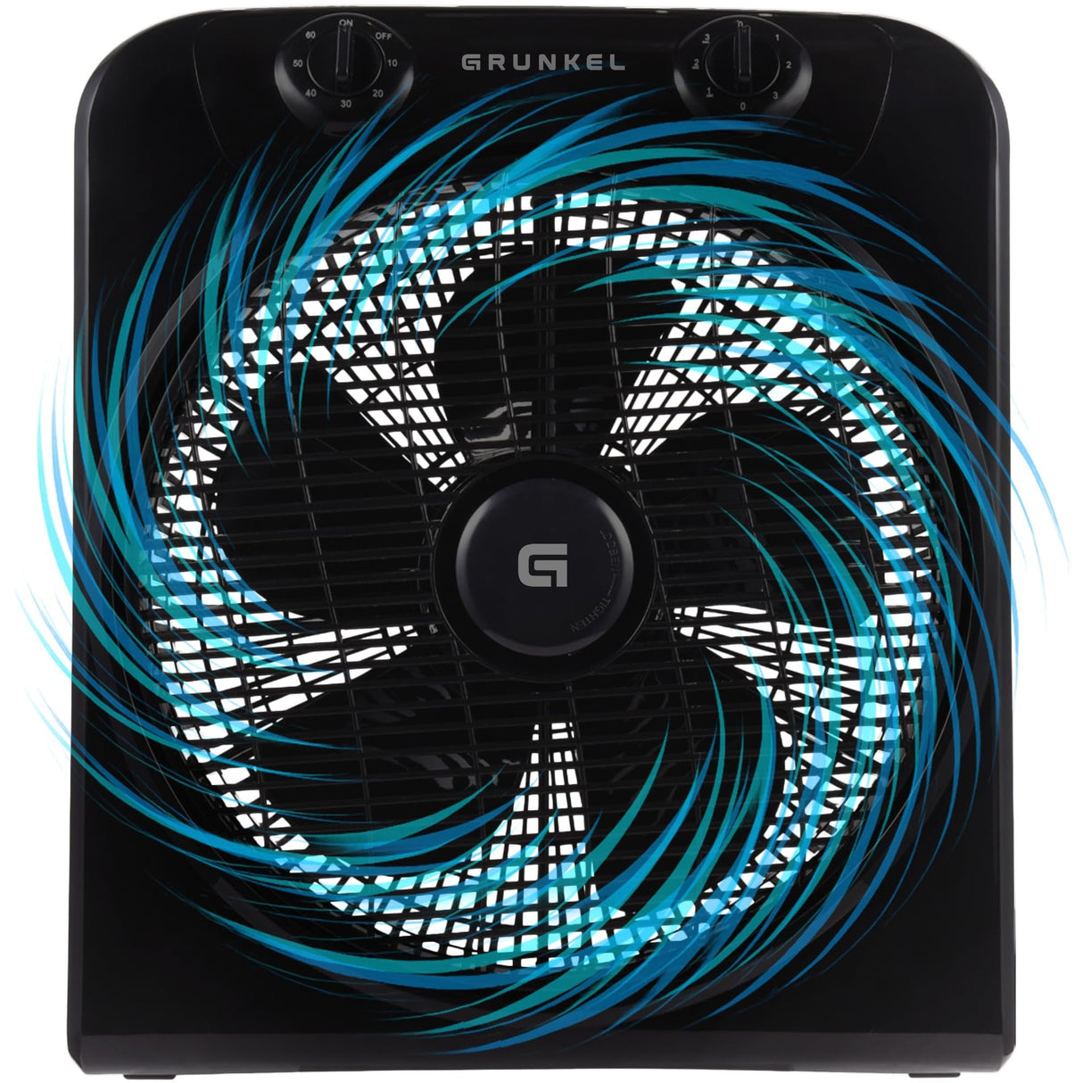 Ventilador De Suelo Grunkel Box Fan Ng 45w 5 Aspas 30cm 3 Velocidades
