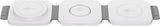 Cargador Inalámbrico Plegable 3 En 1, 15 W Blanco Goobay