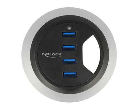 EAN 4043619628681 - DeLOCK 62868 hub de interfaz USB 3.2 Gen 1 (3.1 Gen 1) Type-A 5000 Mbit/s Negro imagen 1