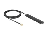 Delock Wifi 5,8 Ghz Antenne Rp-Sma Stecker 3 Dbi Omnidirektional Mit Anschlusscable Rg-174 3 M Schwarz Klebemontage