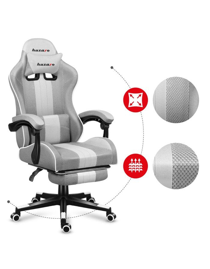 Fotel Gamingowy Huzaro Force 4.7 White Mesh