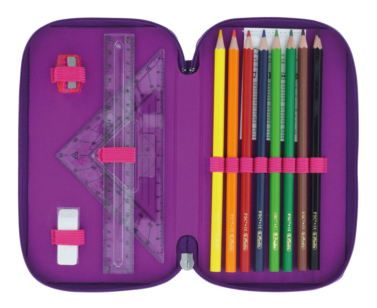Herlitz Tricase 31tlg Dip Dye Rosa Purple