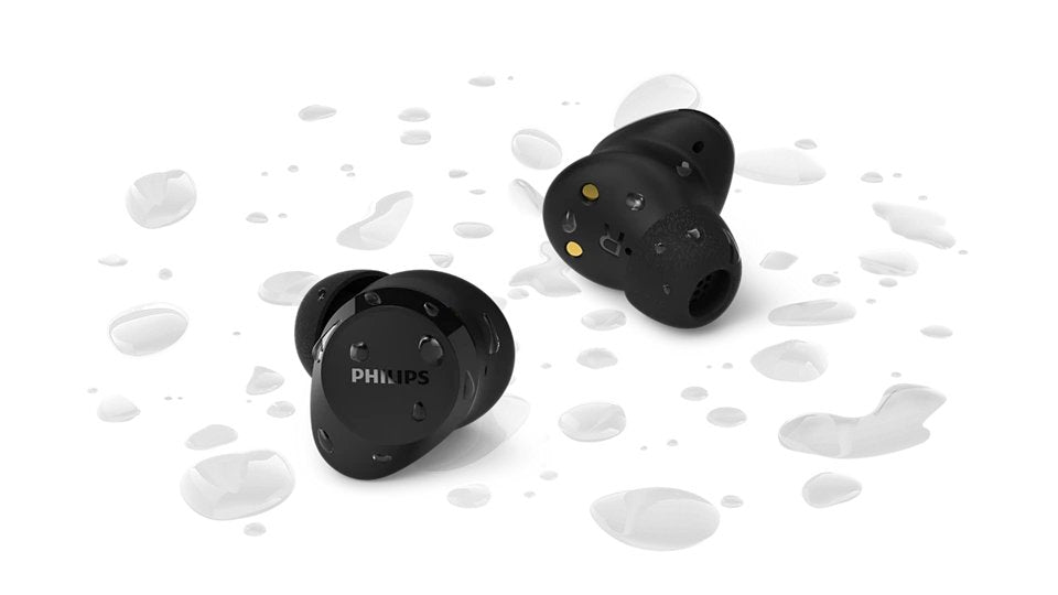 Auriculares Bluetooth Philips Tat1300bk Con Estuche De Carga Autonomía 6h Negros