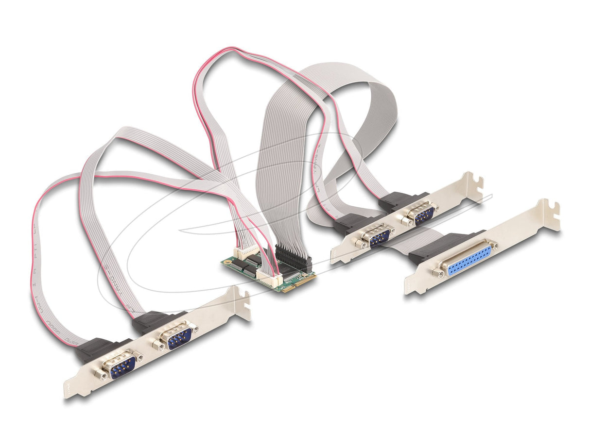 Delock Mini Pcie E/S Pcie Tamaño Completo 4 X Serial Rs-232, 1 X En Paralelo 95279