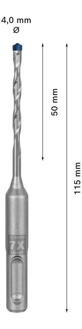 Bosch Expert Broca Sds-Plus-7x, Ø 4mm 2608900057