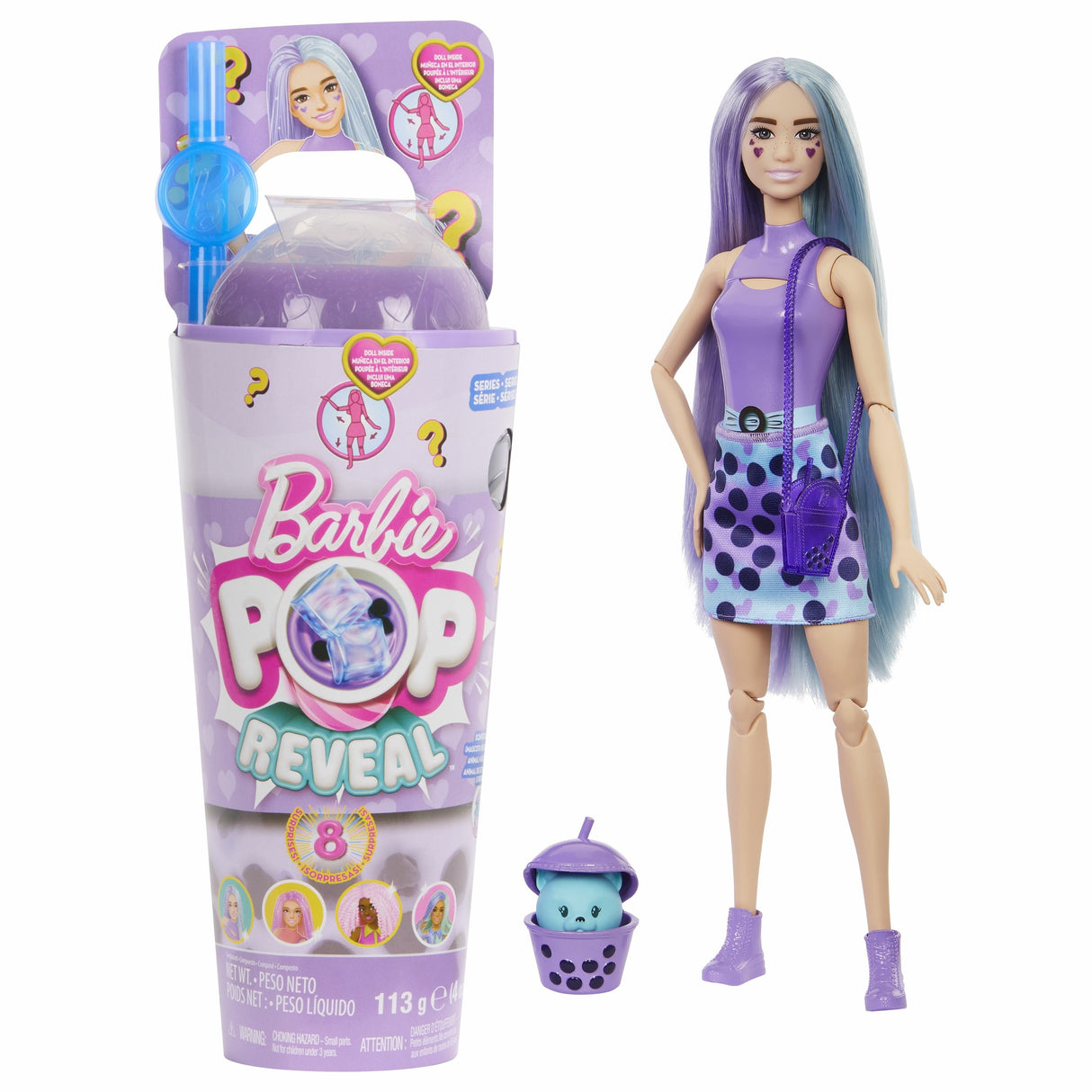 Muñeca Mattel Barbie Pop! Reveal Bubble Tea Series - Taro Milk Htj19