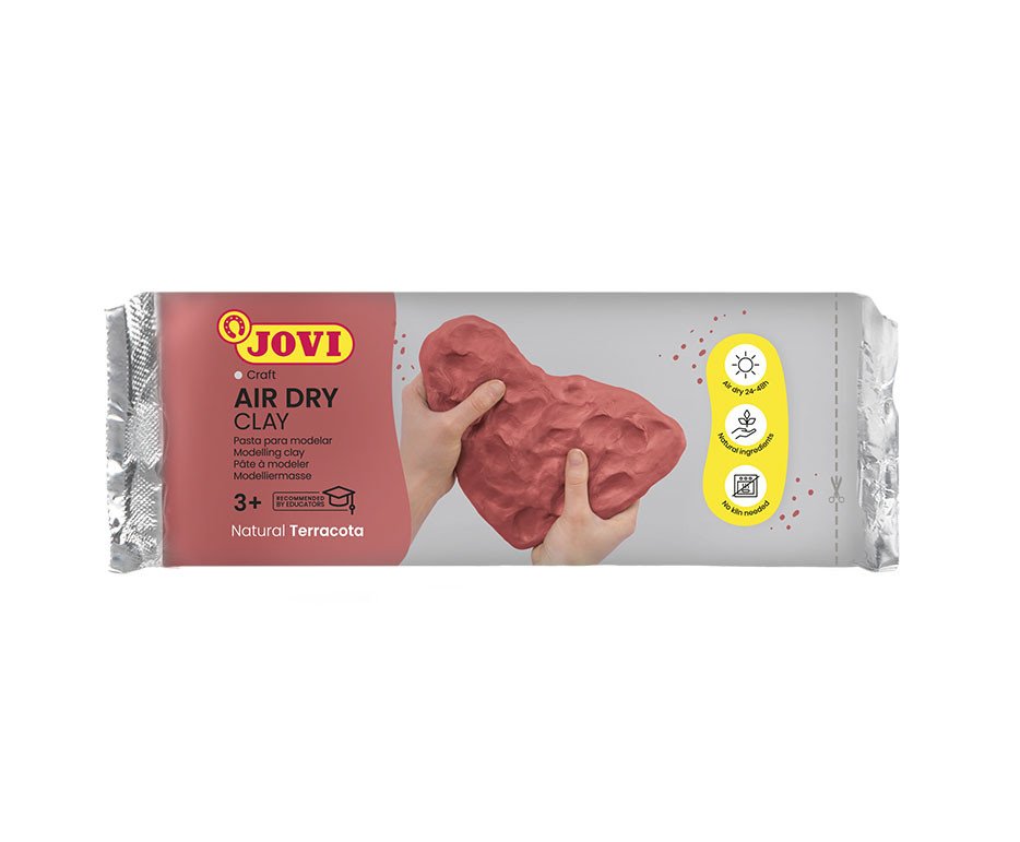 Pasta De Modelar De Endurecimiento Al Aire Jovi Air Dry 88 500g Terracotta