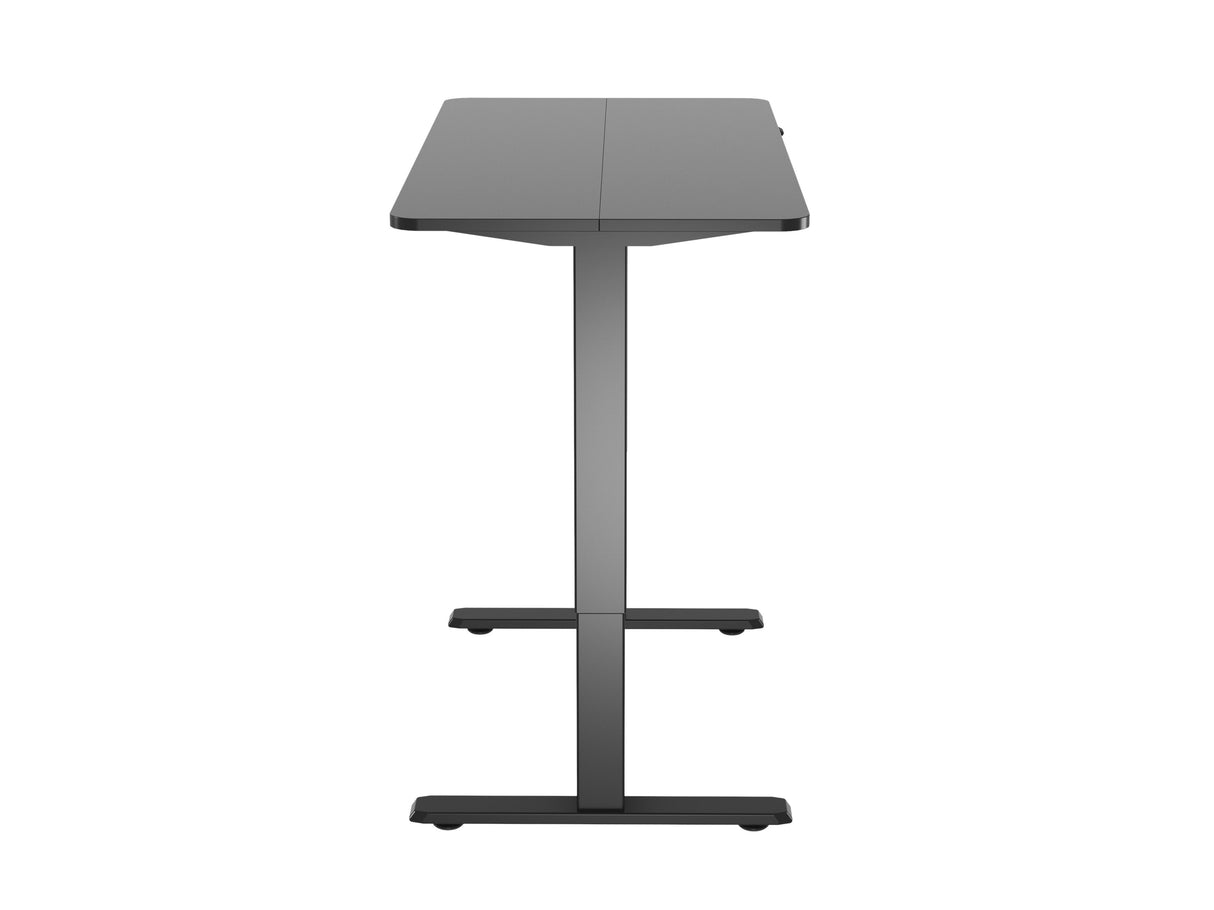 Mesa Electrica Ergonomica Altura Regulable  Tablero Negro 120x60  Color Estructura Negro Control Tactil Altura Desde 68cm-118cm
