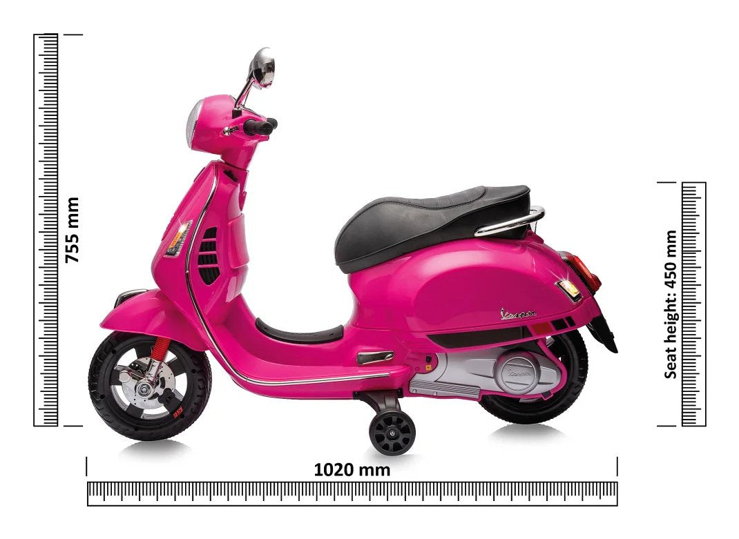 Jamara Ride-On Vespa Gts 125 Rosa Li-Power 12.6