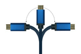 EAN 4014619554607 - Alcasa 4812-CSF010B adaptador de cable de vídeo 1 m USB Tipo C DisplayPort Azul imagen 4