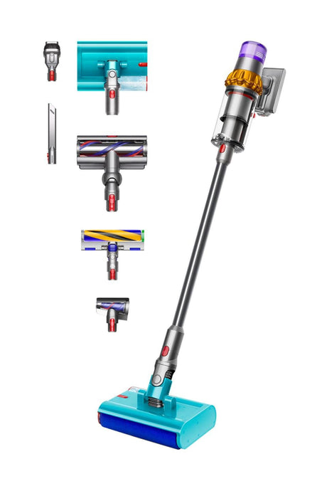 EAN 5025155085073 - Dyson V15s Detect Submarine Aspiradora escoba 2 en 1 Batería Seca y húmeda Sin bolsa Níquel, Amarillo imagen 1