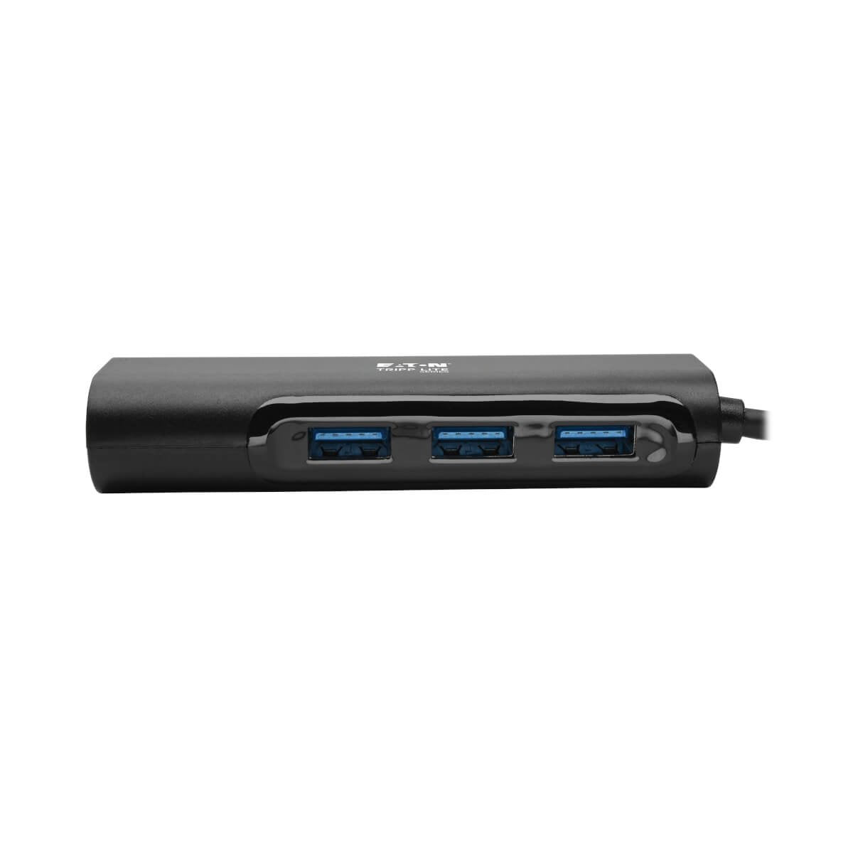 Eaton Tripp Lite 3-Port Usb-C Hub With Lan Port Usb-C To 3x Usb-A Ports And Gbe Usb 3.0 Black