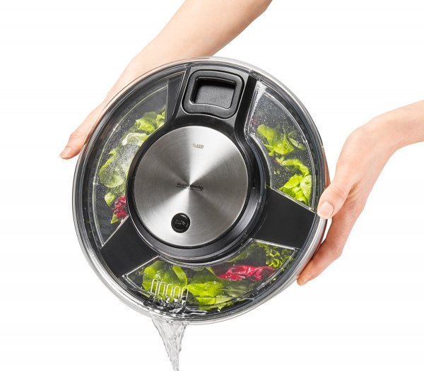 Spinner Para Ensaladas Gefu 28160 Speed Wing, Acero Inoxidable