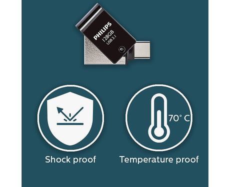 EAN 8720039510777 - Philips FM12DC152B/00 unidad flash USB 128 GB USB tipo A 3.2 Gen 1 (3.1 Gen 1) Negro, Plata imagen 2