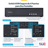 Startech.Com Kvm-Switch - Sicher - 4 X Kvm