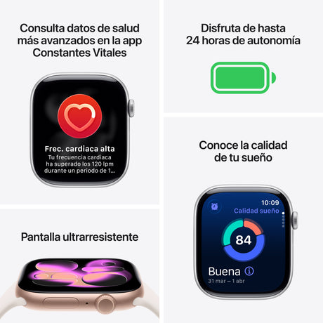 EAN 0195950472400 - Apple Watch Series 11 OLED 42 mm Digital 374 x 446 Pixeles Pantalla táctil 5G Titanio Wifi GPS (satélite) imagen 3