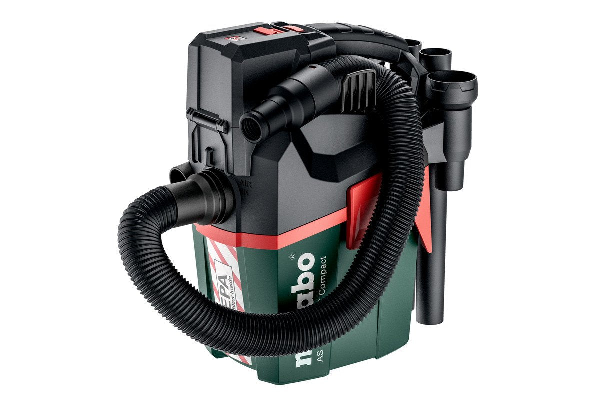 Metabo As 18 Hepa Pc Compact (602029850), Nass-/Trockensauger (Verde/Negro, Ohne Akkupack, Ohne Ladegerät) 602029850