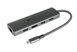 EAN 4014619881529 - Alcasa HUB-C001A hub de interfaz USB Tipo C 5000 Mbit/s Antracita imagen 1