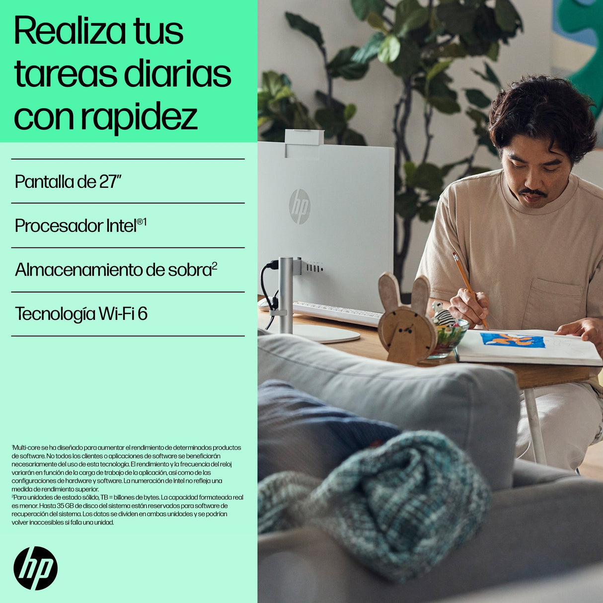 EAN 0198990733418 - HP All-in-One 27-cr0089ns Intel® Core™ i5 i5-1335U 68,6 cm (27") 1920 x 1080 Pixeles PC todo en uno 16 GB imagen 7