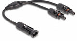 Delock Dl4 Solar Splitter Cable 1x Mecker > 2x Hchse 30cm Negro