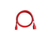 Pack Of 6 Securelock Locking Cables, 1.5m, Red, 12awg, 1 Slc20c19-1.5mk1-6pk