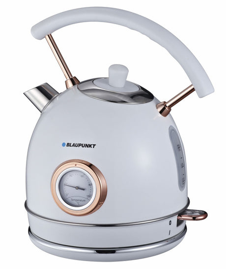 EAN 5901750504600 - Blaupunkt EKS802WH tetera eléctrica 1,8 L 3000 W Oro, Blanco imagen 1