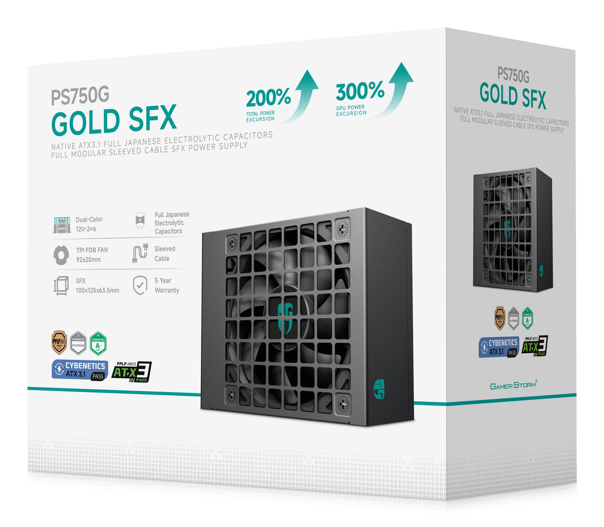 750w Deepcool Ps750g Sfx Atx 3.1 80 Plus Gold