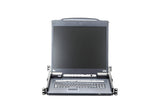 16-Port Single Rail 19" Lcd Kvm Over Ip Switch With Usb Peripheral Support, Broadcast Mode, Panel Array Mode, Daisy Chain And Ex