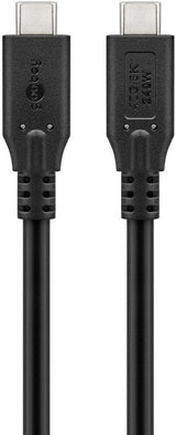 Cable Goobay Usb-C Usb4, 240 W, 40 Gbit S, Power Delivery, 0.5 M, Black