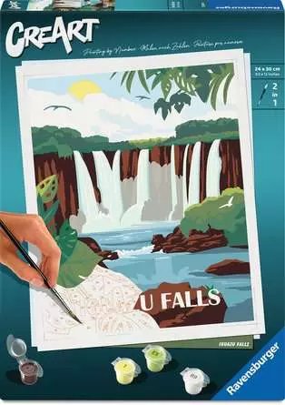 Ravensburger Creart - Cascadas De Iguazu, Pintura 25894