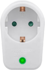 Goobay 3500w Surge Protector Interruptor De Protección De Red Y Sobretensión, Color Blanco
