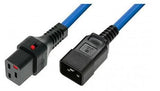 Powercord C19 Iec Lock - C20  Blue 3m, Pc1376 Powercord C19