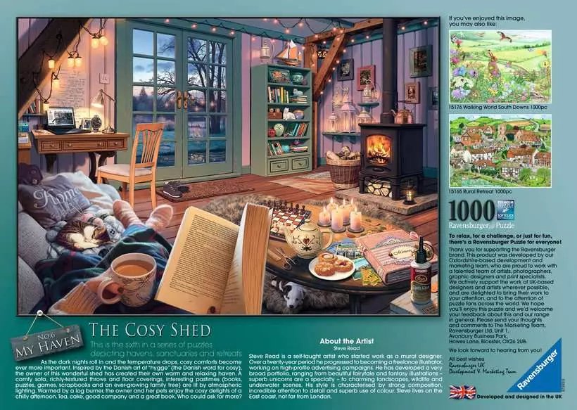 Ravensburger Puzzle My Haven Gemütlicher Gartenschuppen (1000 Teile) 12000050