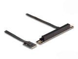 Delock 64220 Adaptador M.2 Clave A+E A Pcie X16 Nvme En Ángulo Con Cable De 20 Cm
