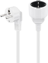 Prolongador Cable Eléctrico Schuko M A H De  5 M Blanco Goobay Bolsa De Colgar Retail