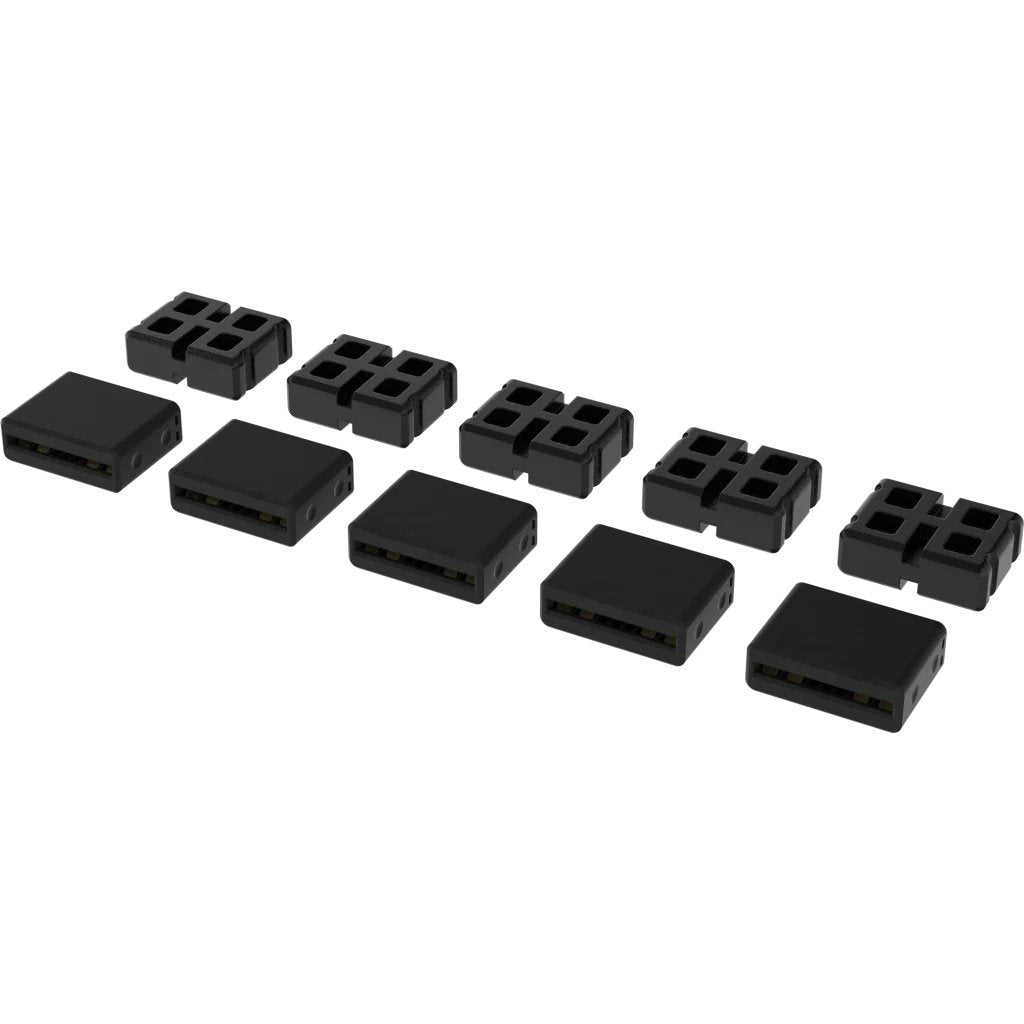 Juego De Conectores Corsair Icue Link, 10 Piezas, Conector Negro, 5 Conectores Activos Y 5 Pasivos Cl-9011125-Ww