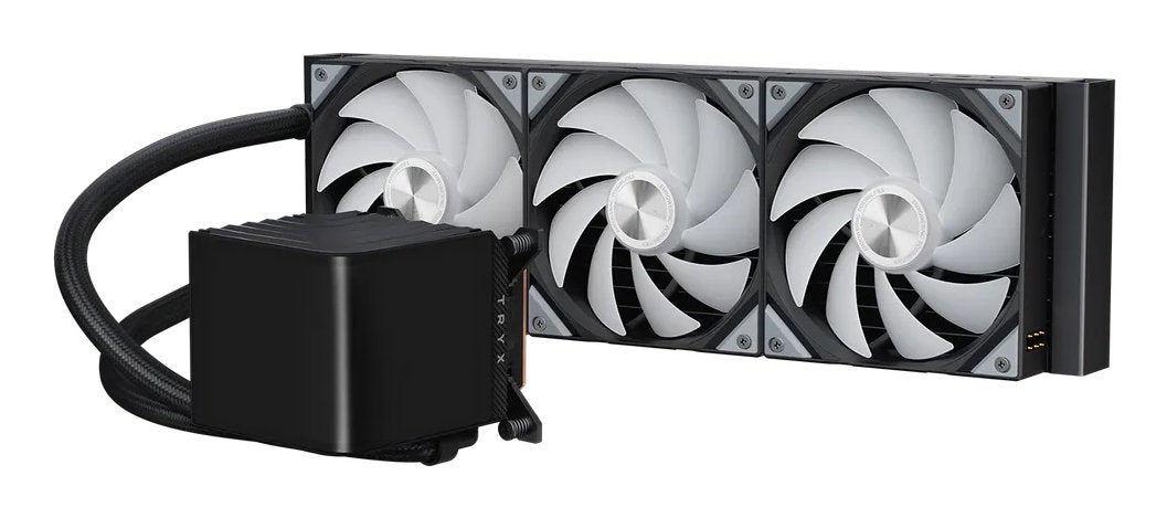 K Tryx Panorama 360 Argb Aio Wasserkühlung, 3d-Amoled-Display - 360mm, Schwarz
