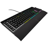 Teclado Alemán Corsair K55 Rgb Pro Usb Qwertz Negro